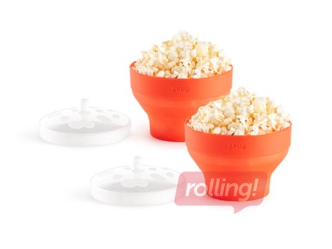Mini popkorna gatavotājs mikroviļņu krāsnij Lekue, 2 gab.