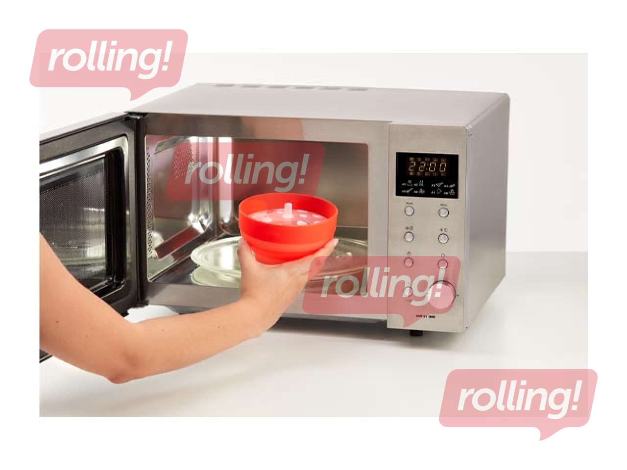 Mini popkorna gatavotājs mikroviļņu krāsnij Lekue, 2 gab.