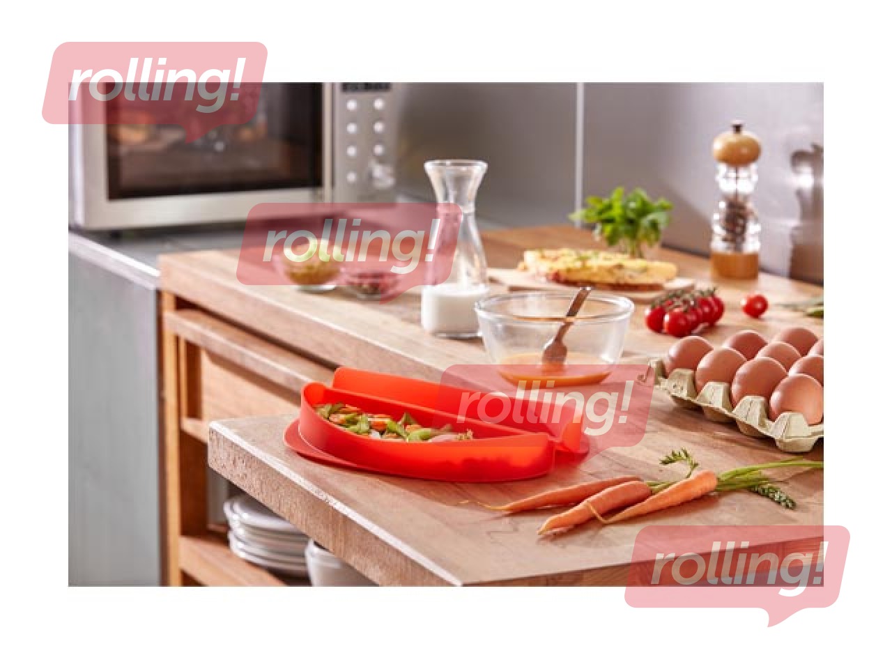 Omletes gatavotājs mikroviļņu krāsnij Lekue