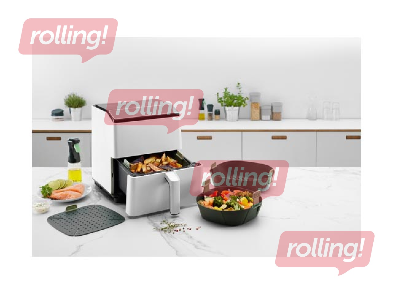 Grozs karstā gaisa katlam Lekue, silikona, 22x22cm