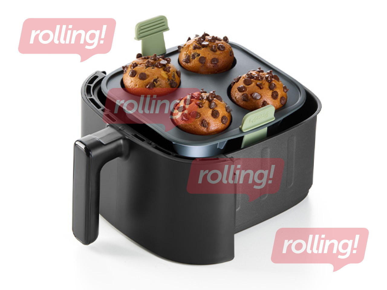 Kēksiņu forma karstā gaisa katlam Lekue, silikona, 4 iedobes