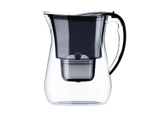 Ūdens filtrakrūze Aquaphor Lago, 3.8l, melna