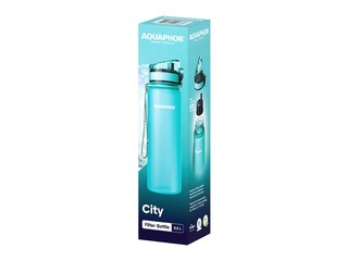 Water bottle with filter Aquaphor City, mint, 500ml