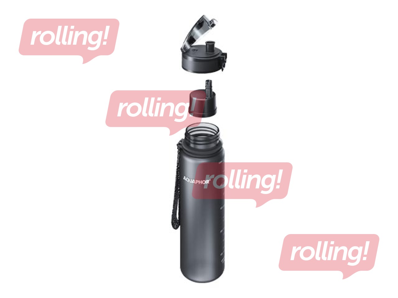 Ūdens pudele ar filtru Aquaphor City, 500ml, melna + AKCIJA! Pērc ūdens pudeli ar filtru un saņe