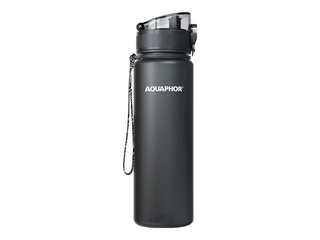 Ūdens pudele ar filtru Aquaphor City, melna, 500ml