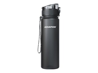Water bottle with filter Aquaphor City, 500ml, black + GIFT! Buy a water bottle with filter an