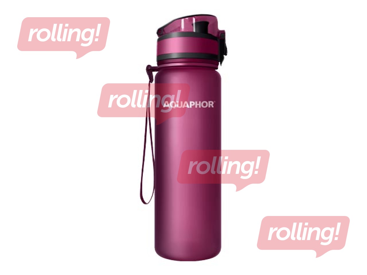 Water bottle with filter Aquaphor City, ruby red, 500ml