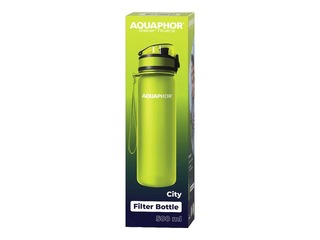 Бутылка для воды с фильтром Aquaphor City, лаймово-зелёная, 500мл