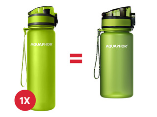 Ūdens pudele ar filtru Aquaphor City, 500ml, citronzaļa + AKCIJA! Pērc ūdens pudeli ar filtru u