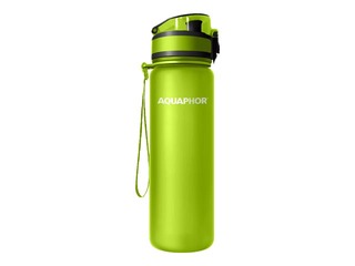 Water bottle with filter Aquaphor City, 500ml, lime green + GIFT! Buy a water bottle with filter an
