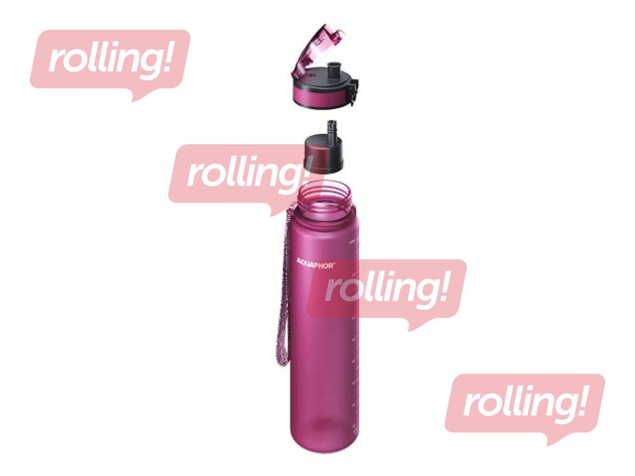 Бутылка для воды с фильтром Aquaphor City, 1л, рубиново-красная + АКЦИЯ! Купите бутылку для воды 