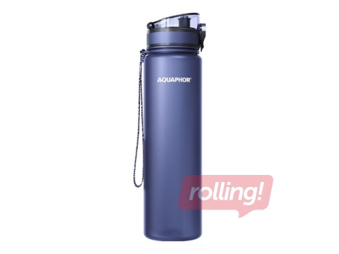 Ūdens pudele ar filtru Aquaphor City, 1l, tumši zila + AKCIJA! Pērc ūdens pudeli ar filtru un saņe