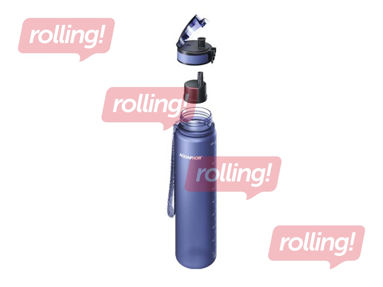 Water bottle with filter Aquaphor City, 1l, dark blue + GIFT! Buy a water bottle with filter an