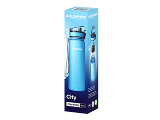 Ūdens pudele ar filtru Aquaphor City, 500 ml, gaiši zila + AKCIJA! Pērc ūdens pudeli ar filtru u