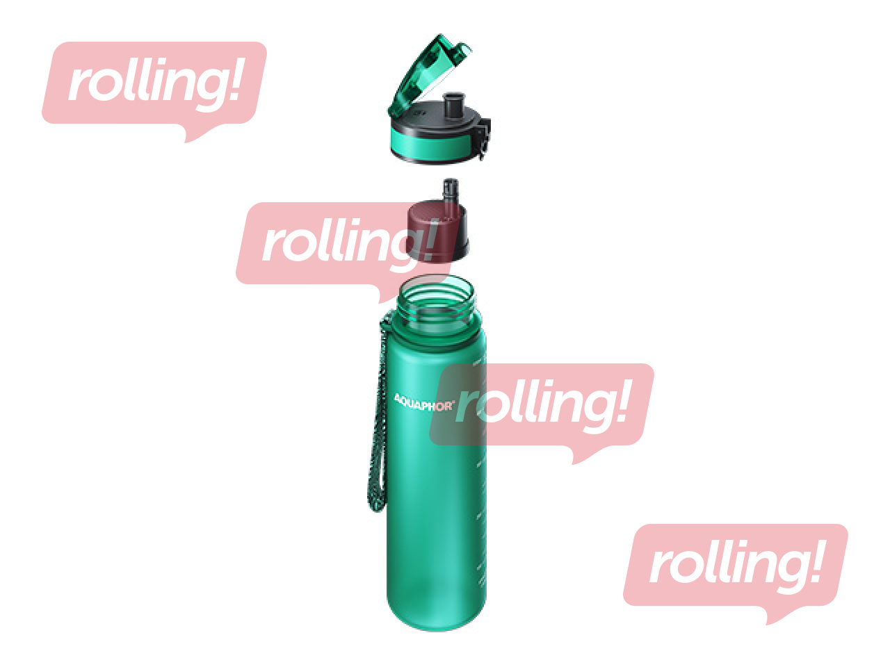 Ūdens pudele ar filtru Aquaphor City, 500 ml, smaragds + AKCIJA! Pērc ūdens pudeli ar filtru un saņe