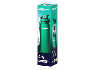 Ūdens pudele ar filtru Aquaphor City, smaragds, 500ml