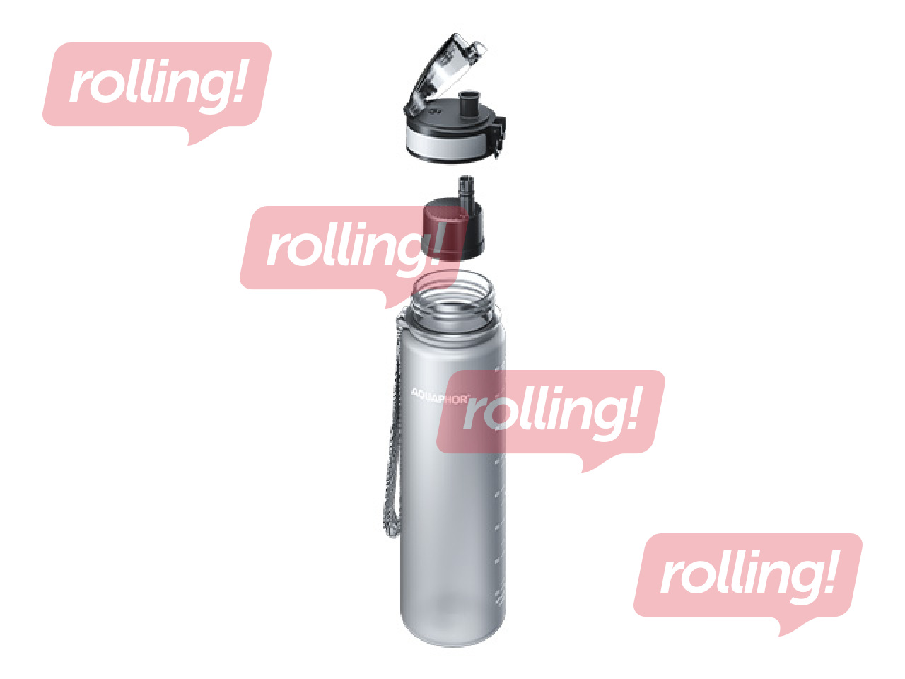 Ūdens pudele ar filtru Aquaphor City, 800ml, pelēka + AKCIJA! Pērc ūdens pudeli ar filtru un saņe