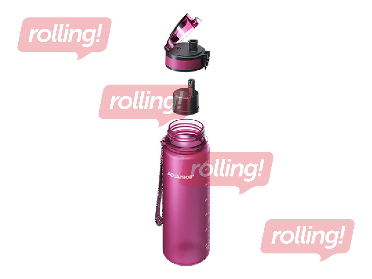 Ūdens pudele ar filtru Aquaphor City, 650 ml, rubīna + AKCIJA! Pērc ūdens pudeli ar filtru un saņe