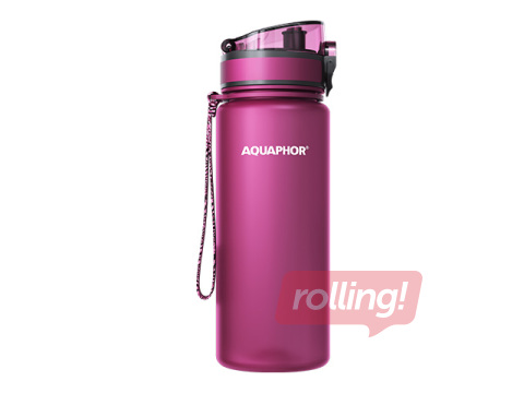 Ūdens pudele ar filtru Aquaphor City, rubīna, 650ml