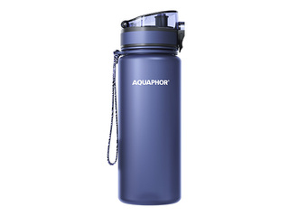 Aquaphor City water bottle with filter, 650 ml, dark blue + GIFT! Buy a water bottle with filter an
