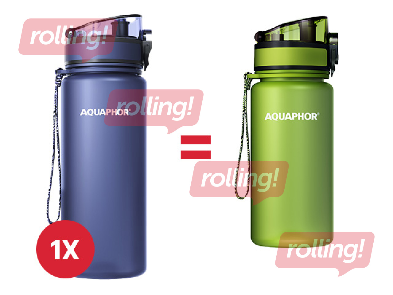 Ūdens pudele ar filtru Aquaphor City, 650 ml, tumši zila + AKCIJA! Pērc ūdens pudeli ar filtru u