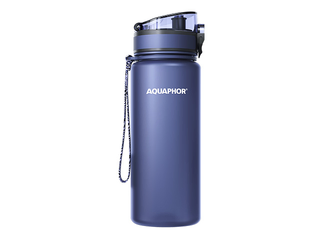 Ūdens pudele ar filtru Aquaphor City, tumši zila, 650ml