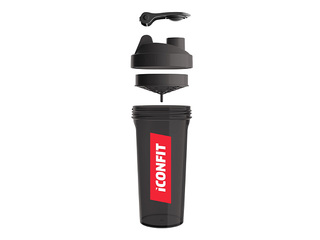 Шейкер Iconfit Lite, чёрный, 800мл