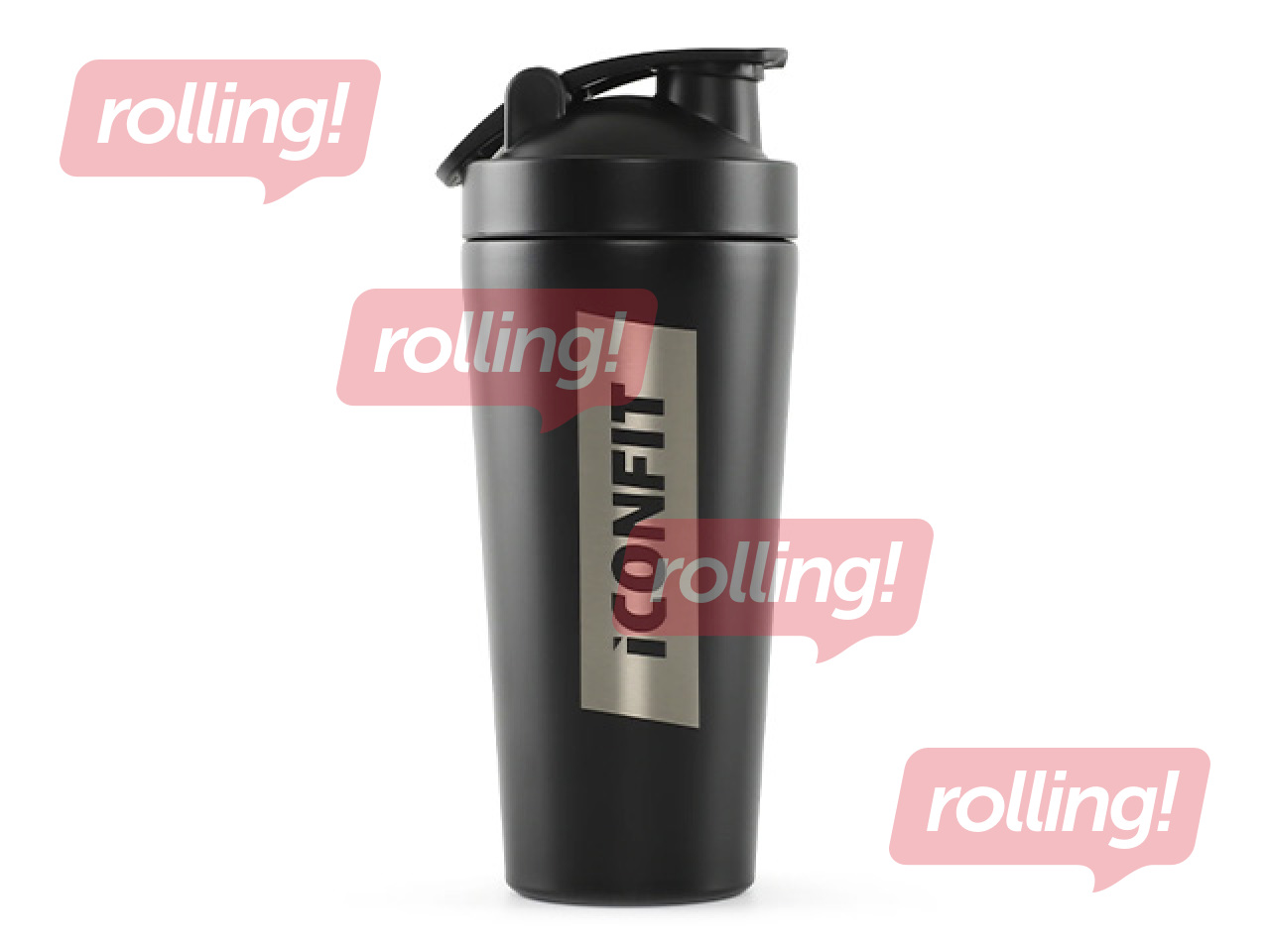 Shaker Iconfit Reforce, Stainless Steel, Black, 800ml