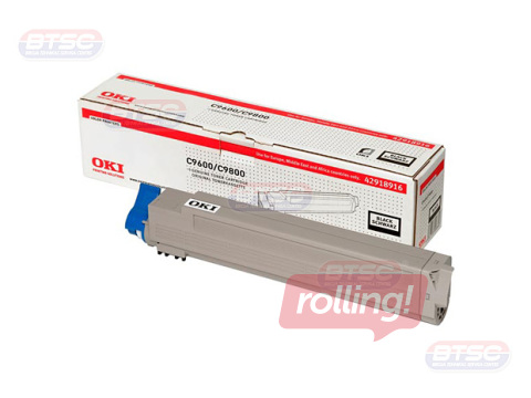 Tonera kasete OKI C 9600, melna, (15000 lpp.)