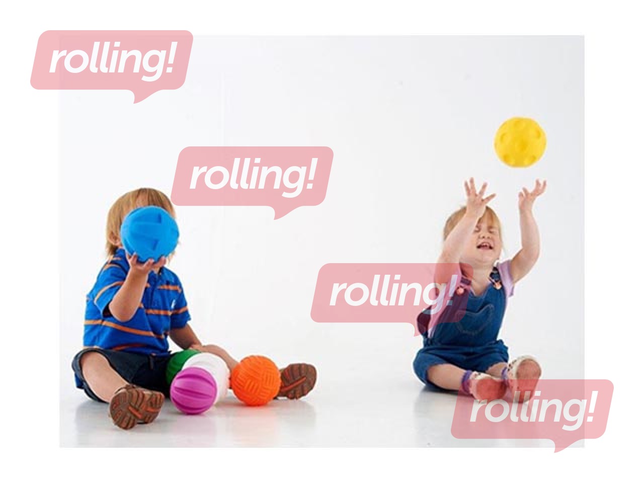 Tactile balls set, 6 pcs.