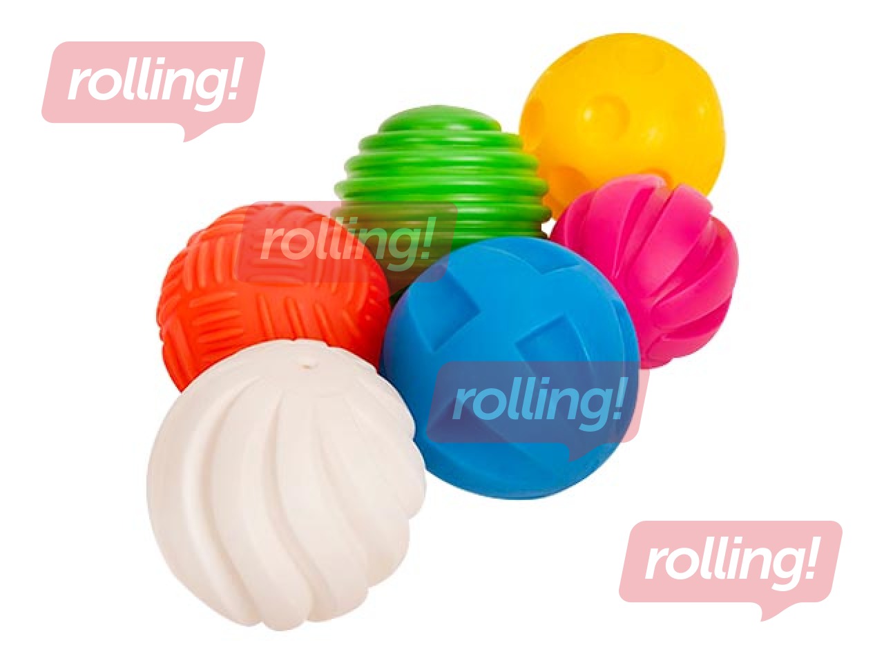 Taktīlās bumbas, 6 gab.