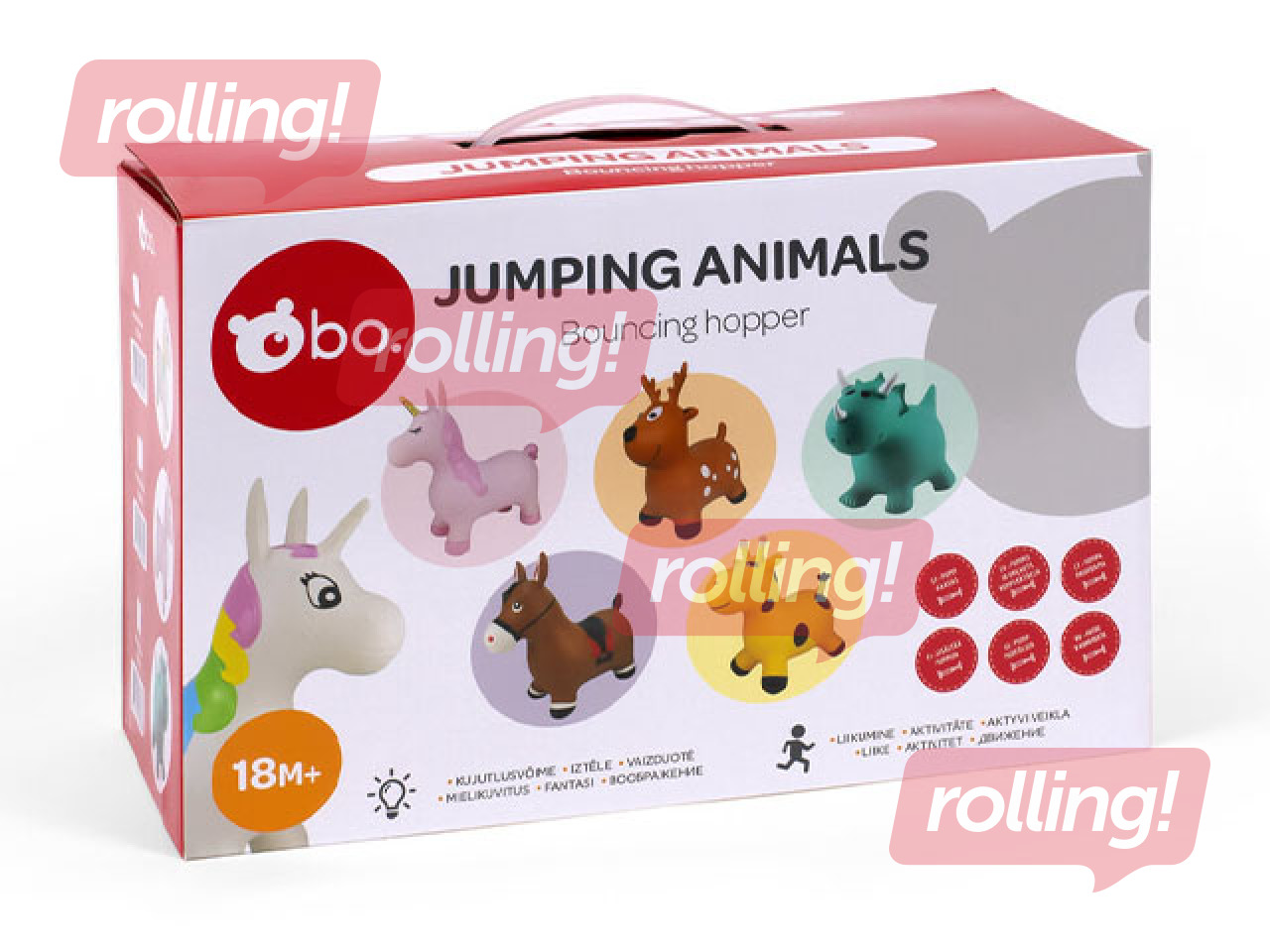 Lēkājamā figūra - baltais vienradzis