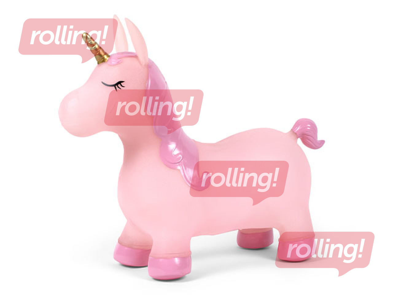 Lēkājamā figūra - rozā vienradzis