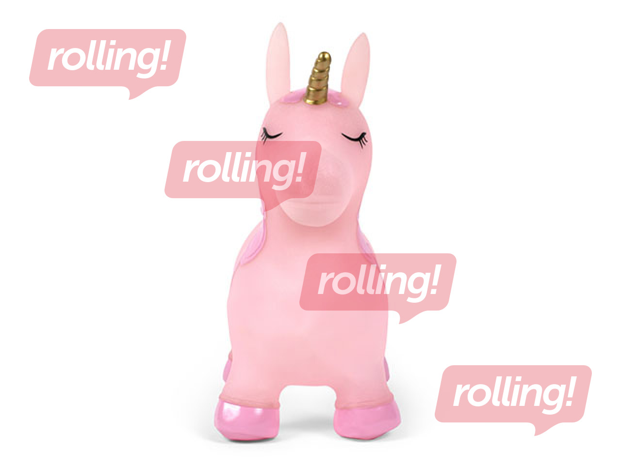 Lēkājamā figūra - rozā vienradzis