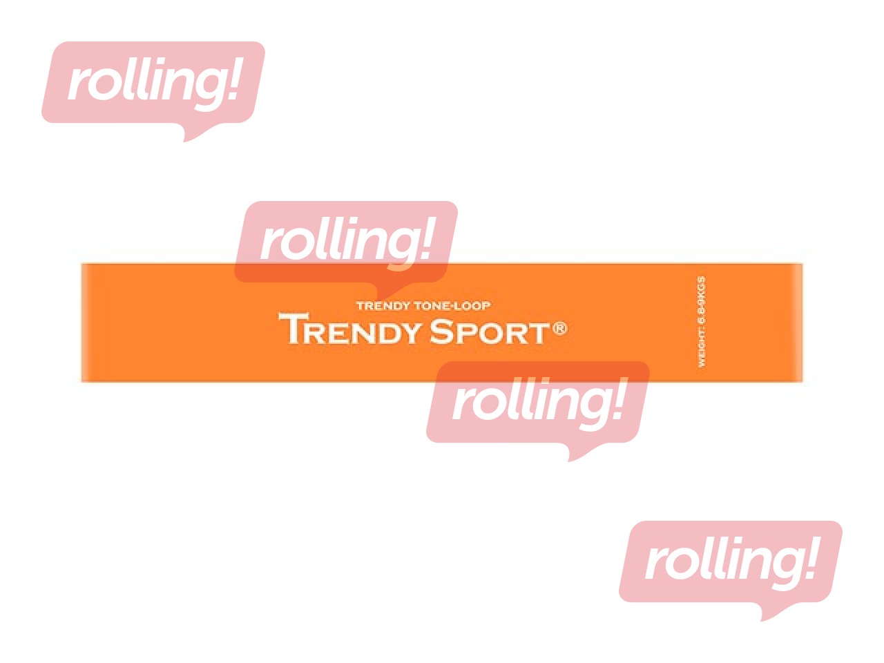 Circular exercise band, thickness - 0.35mm, orange