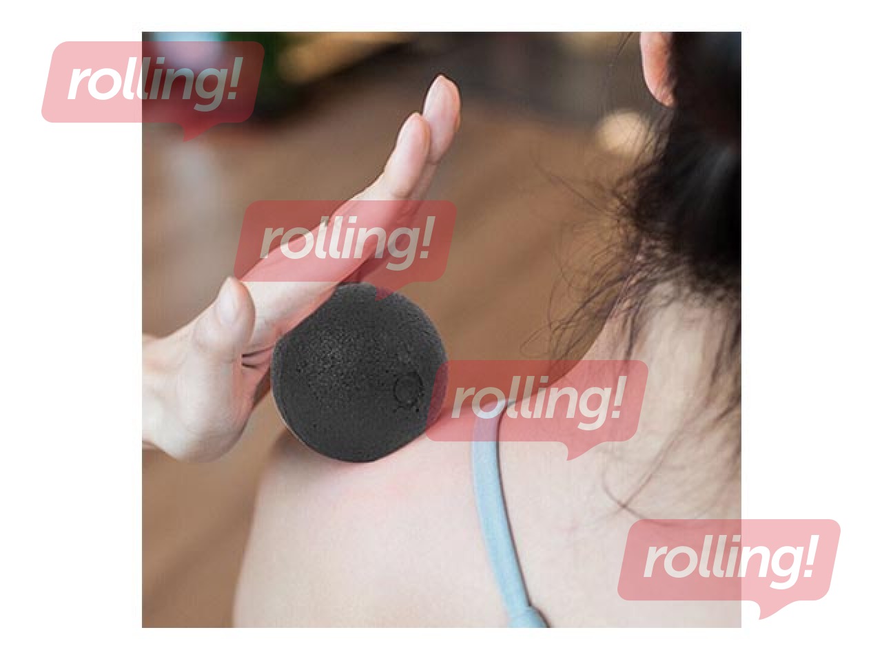 Massage ball, D:10cm, black