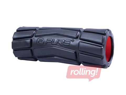 The corrugated massage roller, black, 36x14cm