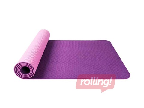 Yoga mat 183x60x0.6cm, purple