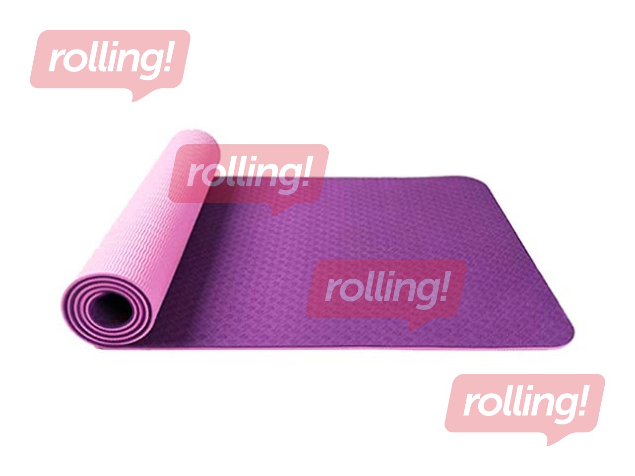 Yoga mat 183x60x0.6cm, purple