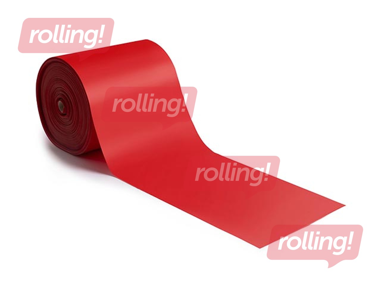 Pretesības gumija - lente, pretestība - stipra, 1m, sarkana