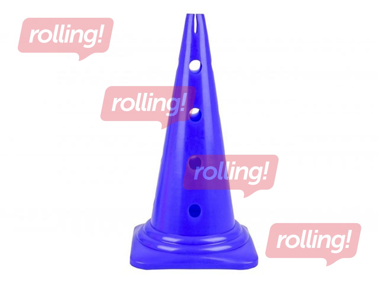 Konuss ar caurumiem sporta treniņiem, 50cm, zils