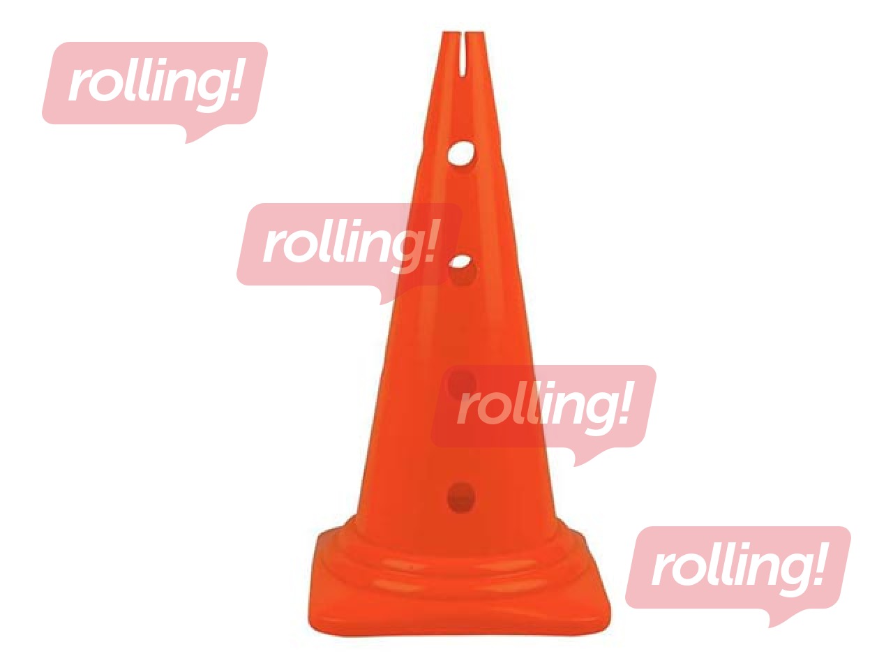 Cone with holes, 50cm, orange