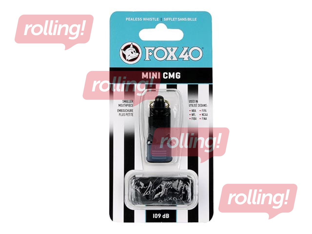 Tiesneša svilpe Fox40 Official Mini CMG, melna