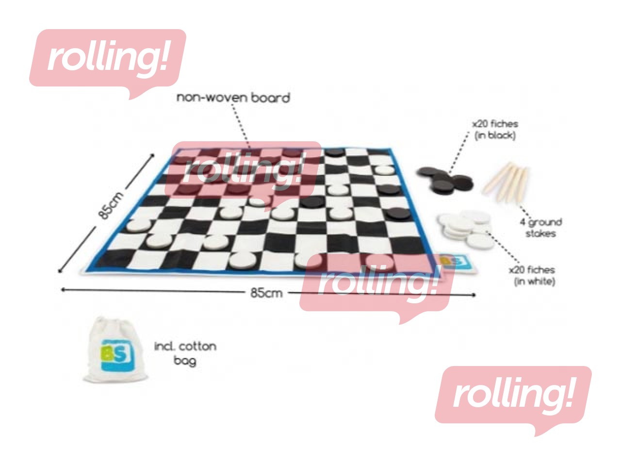 Milzu dambrete BS Toys