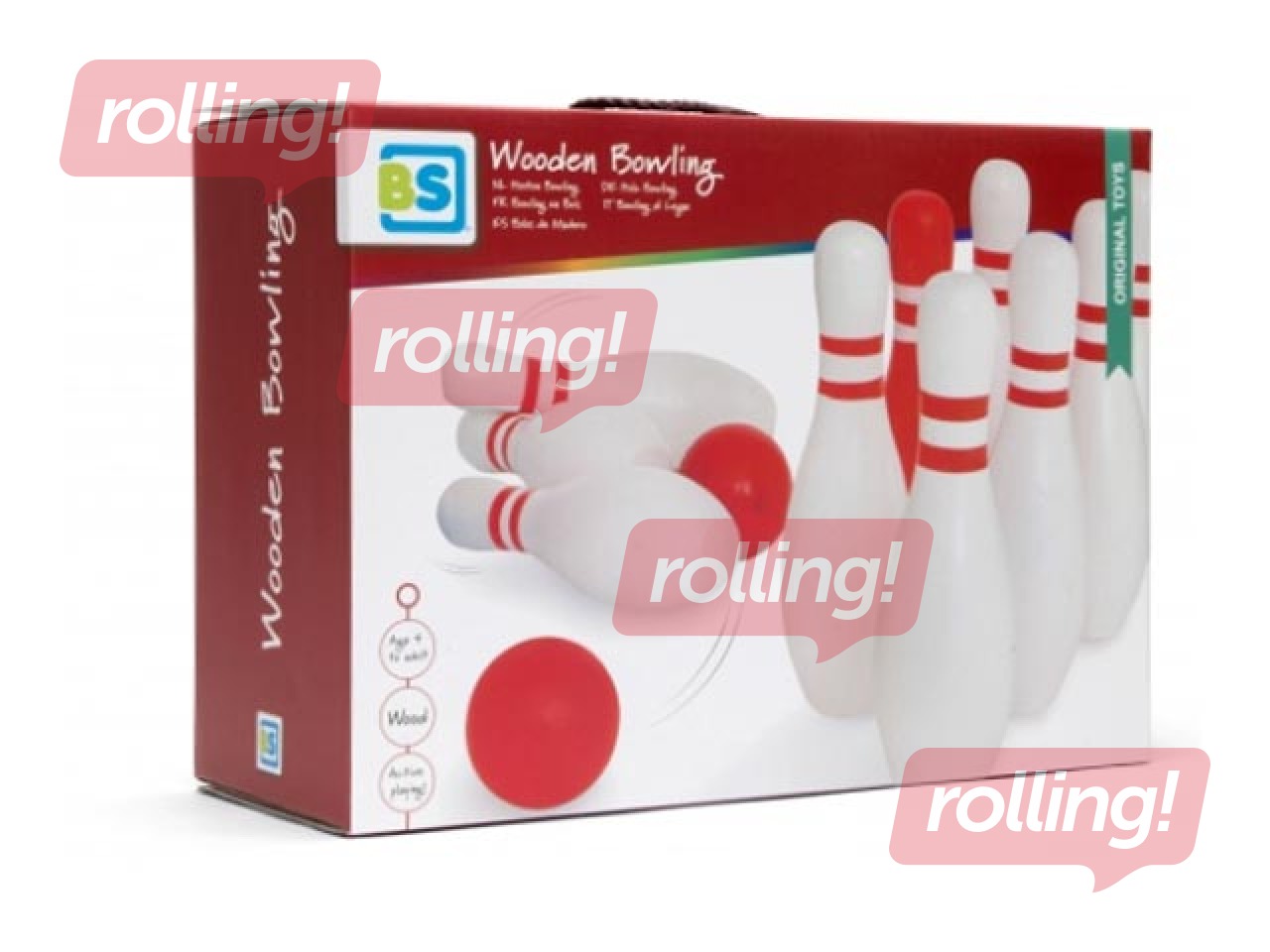 Keegel BS Toys, punane ja valge