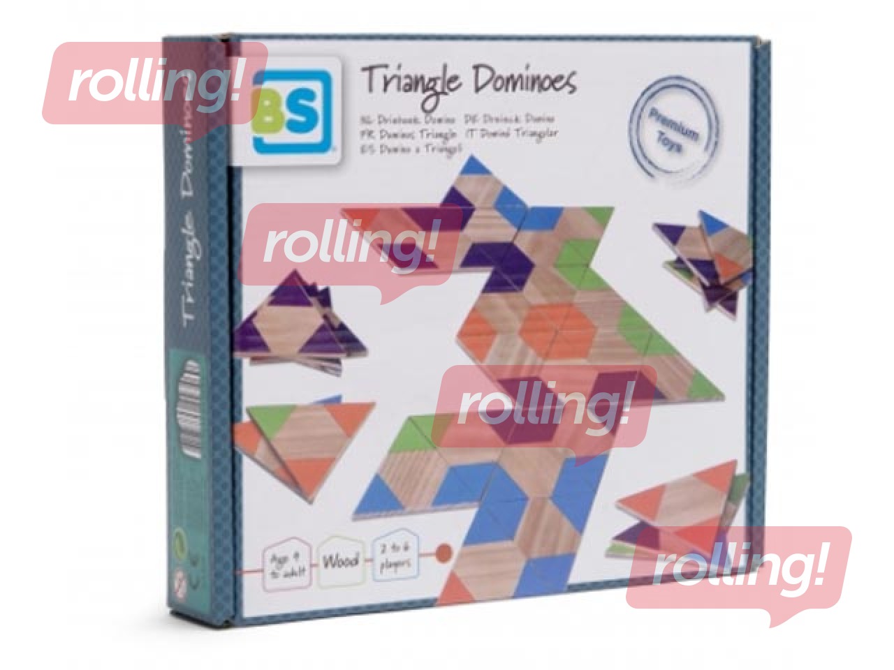 Trijstūru domino spēle BS Toys