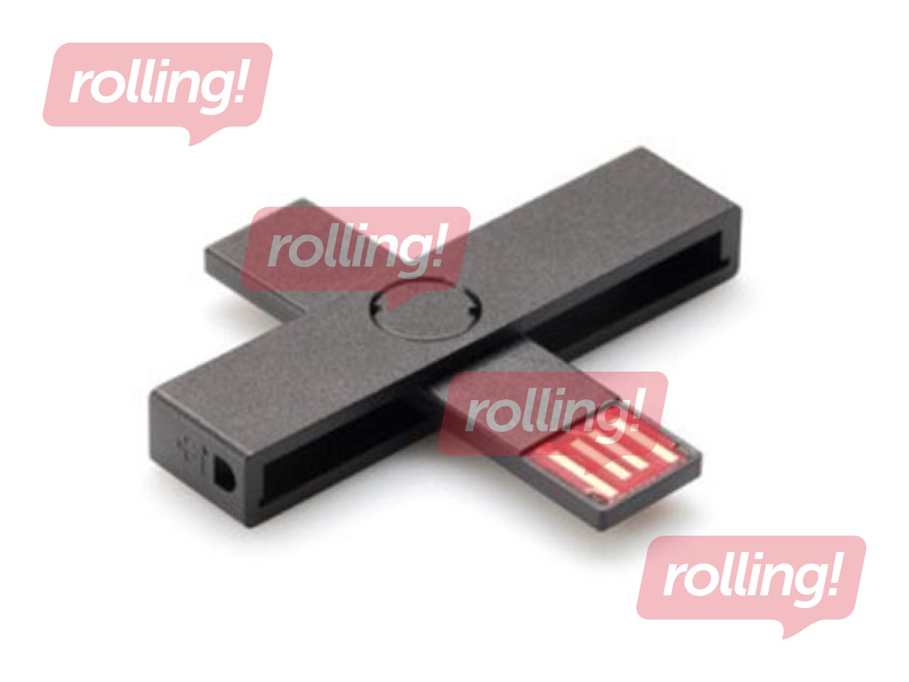 Viedkaršu lasītājs +ID Smart Card Reader Black