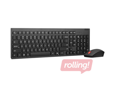 Bezvadu klaviatūras komplekts Lenovo Essential Wireless Combo Keyboard & Mouse Gen2 Black-US Euro