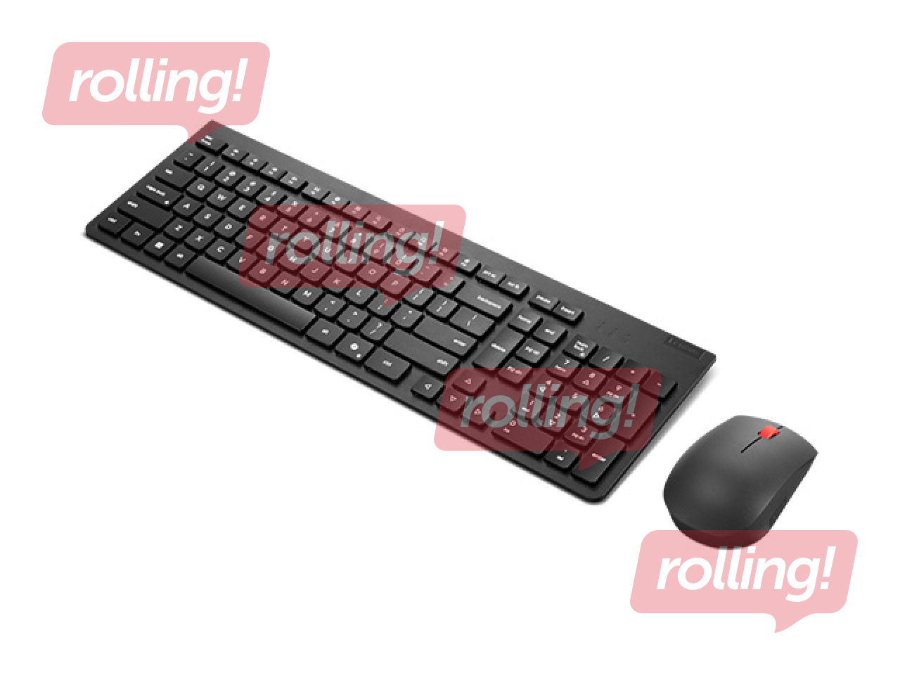 Bezvadu klaviatūras komplekts Lenovo Essential Wireless Combo Keyboard & Mouse Gen2 Black-US Euro