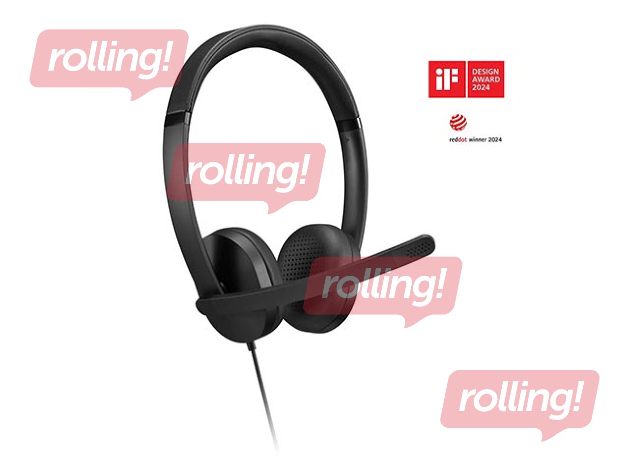 Наушники Lenovo, Gen2 Stereo, с микрофоном, USB 2.0